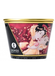 Массажная  свеча Sparkling Strawberry Wine с ароматом клубничного вина - 170 мл. - Shunga - купить с доставкой в Северске