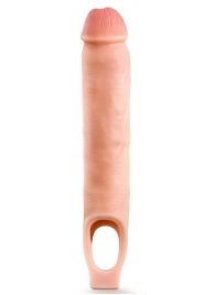 Телесная насадка-удлинитель 11.5 Inch Silicone Cock Sheath Penis Extender - 29,2 см. - Blush Novelties - в Северске купить с доставкой