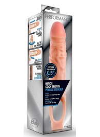 Телесная насадка на пенис 9 Inch Cock Sheath Extender - 22,2 см. - Blush Novelties - в Северске купить с доставкой