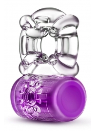 Фиолетовое эрекционное виброкольцо Pleaser Rechargeable C-Ring - Blush Novelties - в Северске купить с доставкой