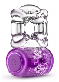 Фиолетовое эрекционное виброкольцо One Night Stand Vibrating C-Ring - Blush Novelties - в Северске купить с доставкой