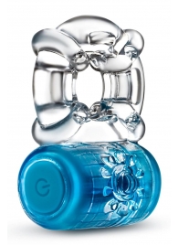 Синее эрекционное виброкольцо One Night Stand Vibrating C-Ring - Blush Novelties - в Северске купить с доставкой
