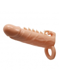 Телесная удлиняющая насадка Penis Sleeve Emmitt - 17 см. - Baile - в Северске купить с доставкой