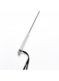 Черный кожаный стек с гладкой ручкой - 55 см. - Crazy Handmade - купить с доставкой в Северске