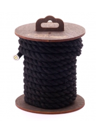 Черная хлопковая веревка для бондажа на катушке - 5 м. - Crazy Handmade - купить с доставкой в Северске