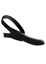 Черный кляп-страпон Masters Mini Face Fuck Strap-On - 14 см. - XR Brands - купить с доставкой в Северске