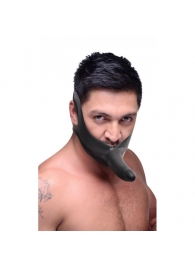 Черный кляп-страпон Masters Mini Face Fuck Strap-On - 14 см. - XR Brands - купить с доставкой в Северске