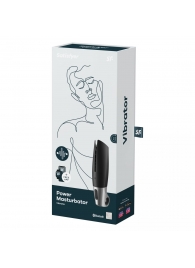 Черный мастурбатор с вибрацией Power Masturbator - Satisfyer - в Северске купить с доставкой