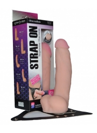 Реалистичный фаллос на поясе Harness - 20,5 см. - LOVETOY (А-Полимер) - купить с доставкой в Северске
