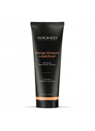 Массажный легкий крем WICKED Orange Blossom plus Patchouli - 120 мл. - Wicked - купить с доставкой в Северске