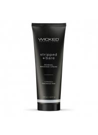 Массажный легкий крем WICKED Stripped plus Bare - 120 мл. - Wicked - купить с доставкой в Северске