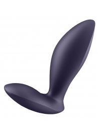 Фиолетовый анальный вибростимулятор Power Plug - Satisfyer - в Северске купить с доставкой