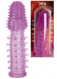 Фиолетовая насадка, удлиняющая половой член - 13,5 см. - Toyfa Basic - в Северске купить с доставкой
