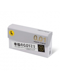 Презервативы Sagami Original 0.02 L-size увеличенного размера - 5 шт. - Sagami - купить с доставкой в Северске