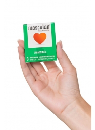 Презервативы анатомической формы Masculan Anatomic - 3 шт. - Masculan - купить с доставкой в Северске