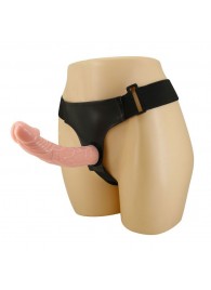 Гладкий фаллоимитатор с крупной головкой на ремешках - 19,7 см. - Baile - купить с доставкой в Северске