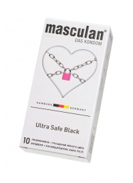 Ультрапрочные презервативы Masculan Ultra Safe Black - 10 шт. - Masculan - купить с доставкой в Северске