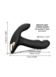 Черный вибромассажер простаты Multi P-Joy с 3 моторами - Dorcel - в Северске купить с доставкой