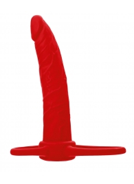 Красная насадка на пенис для двойного проникновения Black Red - 16,5 см. - ToyFa - купить с доставкой в Северске