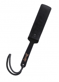 Черный кожаный пэддл - 37 см. - Pecado - купить с доставкой в Северске