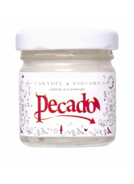 Массажная свеча Caramel   Popcorn - 35 мл. - Pecado - купить с доставкой в Северске