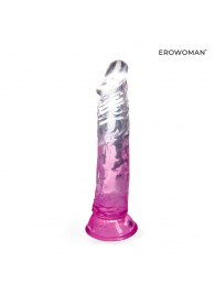 Розовый гибкий фаллоимитатор - 20,5 см. - Erowoman-Eroman