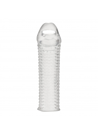 Текстурированная насадка на пенис Clear Textured Penis Enhancing Sleeve Extension - 16,5 см. - BlueLine - в Северске купить с доставкой