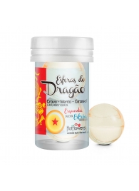 Интимный гель Esferas do Dragao Hot Ball с охлаждающе-разогревающим эффектом (2 шарика по 3 гр.) - HotFlowers - купить с доставкой в Северске