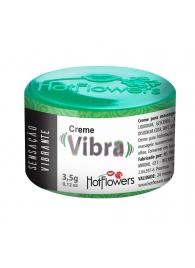 Возбуждающий крем Vibra с эффектом вибрации - 3,5 гр. - HotFlowers - купить с доставкой в Северске