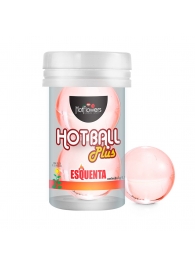 Лубрикант на масляной основе Hot Ball Plus с разогревающим эффектом (2 шарика по 3 гр.) - HotFlowers - купить с доставкой в Северске