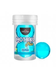 Лубрикант на масляной основе Hot Ball Plus с охлаждающим эффектом (2 шарика по 3 гр.) - HotFlowers - купить с доставкой в Северске