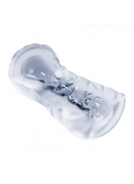 Прозрачный эластичный мастурбатор с лиловым шариком - Baile - в Северске купить с доставкой