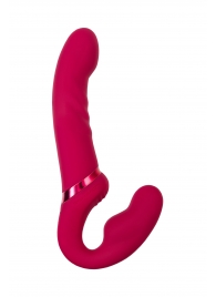 Малиновый безремневой страпон Lapis - 23 см. - Lovense - купить с доставкой в Северске