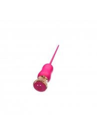 Розовый тонкий стимулятор Nipple Vibrator - 23 см. - I-MOON - купить с доставкой в Северске
