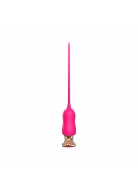 Розовый тонкий стимулятор Nipple Vibrator - 23 см. - I-MOON - купить с доставкой в Северске