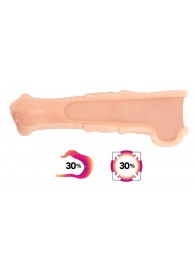 Телесная фантазийная насадка на член Cock Sleeve Size M - KOKOS - в Северске купить с доставкой