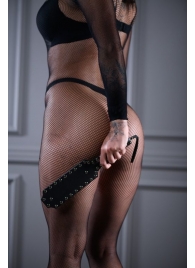 Кожаная шлепалка Sex Game с заклепками - 33 см. - БДСМ Арсенал - купить с доставкой в Северске