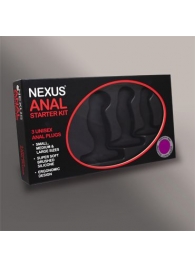 Набор из 3 массажеров простаты чёрного цвета NEXUS ANAL STARTER KIT - Nexus Range - в Северске купить с доставкой