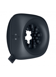 Черный мужской вибромассажер Ring Stroker - Satisfyer - в Северске купить с доставкой