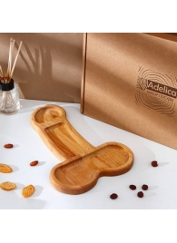 Деревянное блюдо для подачи в форме члена (32,5 х 20 х 1,7 см) - Сима-Ленд - купить с доставкой в Северске