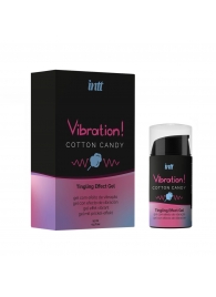 Жидкий вибратор Vibration Cotton Candy с ароматом сахарной ваты - 15 мл. - INTT - купить с доставкой в Северске