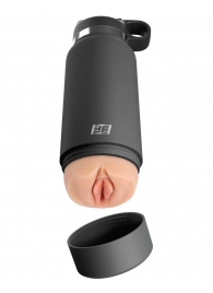 Серый мастурбатор в виде бутылки F*ck Flask - Pipedream - в Северске купить с доставкой