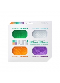 Набор из 4 мастурбаторов-стимуляторов Tenga Uni Variety Pack - Tenga - в Северске купить с доставкой