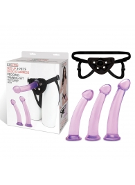 Тренировочный набор с тремя насадками Pegging Training Set - Lux Fetish - купить с доставкой в Северске