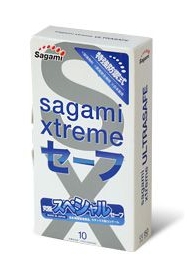 Презервативы Sagami Xtreme Ultrasafe с двойным количеством смазки - 10 шт. - Sagami - купить с доставкой в Северске