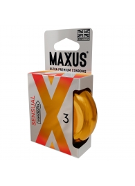 Презервативы анатомической формы Maxus Sensual - 3 шт. - Maxus - купить с доставкой в Северске
