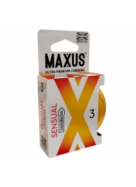 Презервативы анатомической формы Maxus Sensual - 3 шт. - Maxus - купить с доставкой в Северске