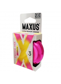 Ароматизированные презервативы Maxus Exotic Mix - 3 шт. - Maxus - купить с доставкой в Северске