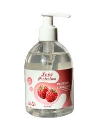 Лубрикант на водной основе Love Protection Raspberry с ароматом малины - 300 мл. - Lola Games - купить с доставкой в Северске