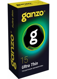 Прозрачные ультратонкие презервативы Ganzo Ultra thin - 15 шт. - Ganzo - купить с доставкой в Северске